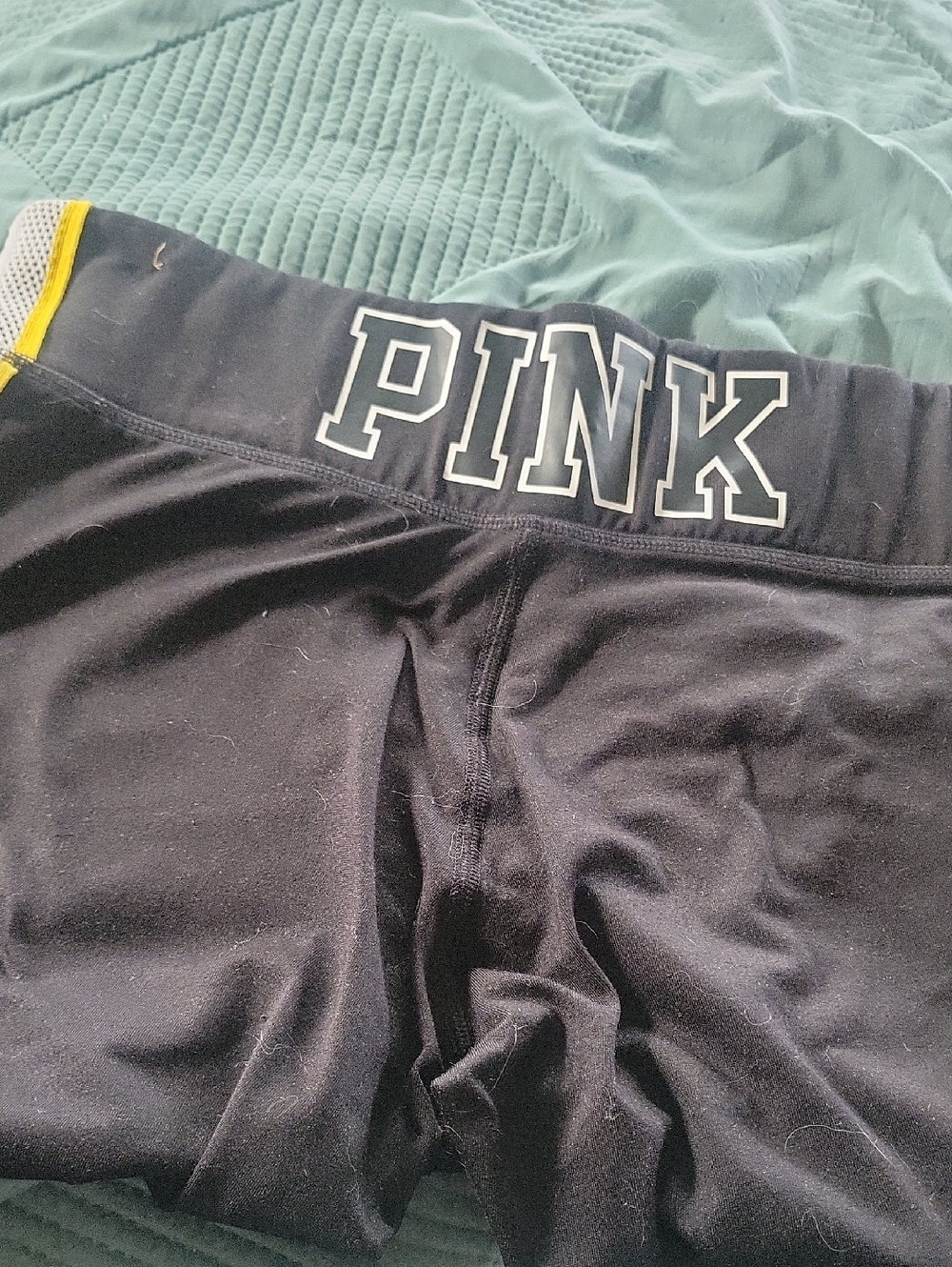PINK Victoria's Secret Black Cozy Lounge Shorts